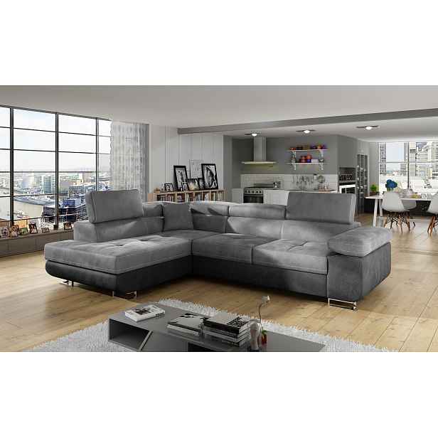Rohová sedací souprava Anton Provedení: Levá varianta, látka: Monolith 84/ Monolith 97