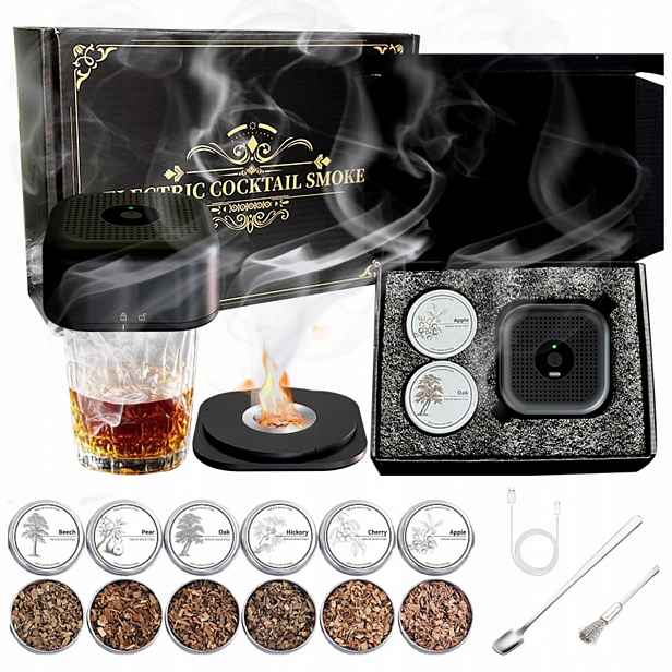 Sada Na Uzení Whisky Smoker Dřevěná Dárek Pro Tatínka A Přítele