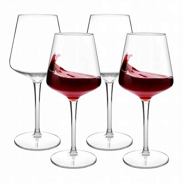 Skleničky na víno Nerozbitné 4 ks 530 ml Tritan Plastové Michley Set