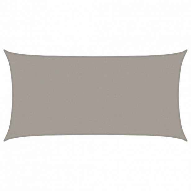 vidaXL Plachta proti slunci 160 g/m² obdélník světle šedá 2x3,5 m HDPE