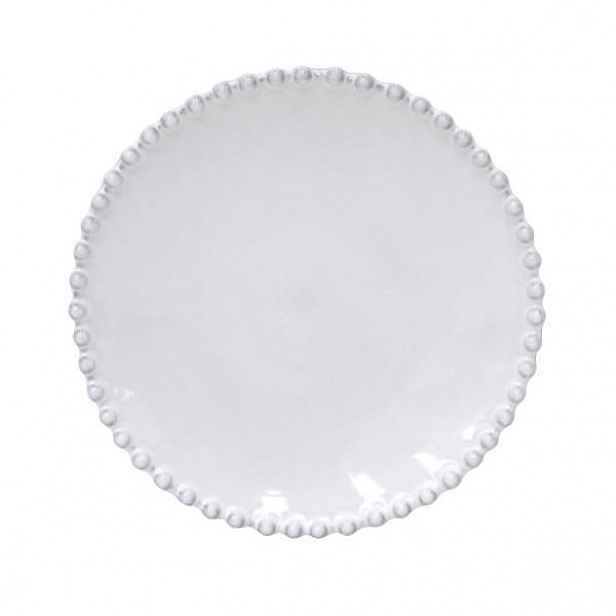 Bílý kameninový talíř na pečivo Costa Nova Pearl, ⌀ 17 cm