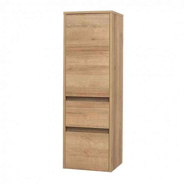 Mereo Opto - Skříňka 40x125x36 cm, 2 zásuvky, 1 dvířka, levá, dub CN924L