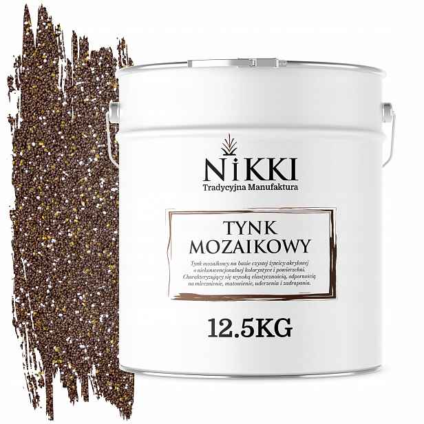 Mozaiková Pryskyřičná Omítka 12,5 Kg Vnitřní Vnější Hnědá Tmavá M63