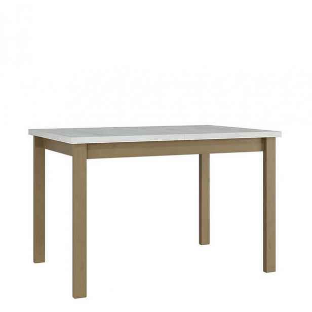 Rozkládací kuchyňský stůl 120x80 cm ELISEK 1 - bílý / dub sonoma