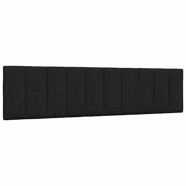 vidaXL Polštář na čelo postele Hanko černý 200 cm textil