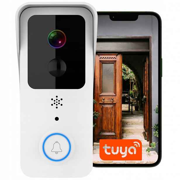 Bezdrátový Zvonek S Kamerou Pro Dveře Brány Wifi Tuya Vzdálený Náhled 12V