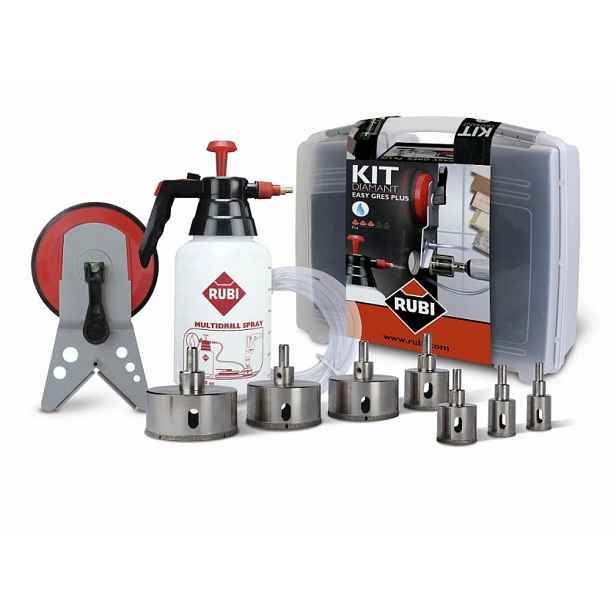 Děrovačky Korunky Easy Gres Plus Rubi pro gres Kpl 20 28 35 43 50 65 75 mm