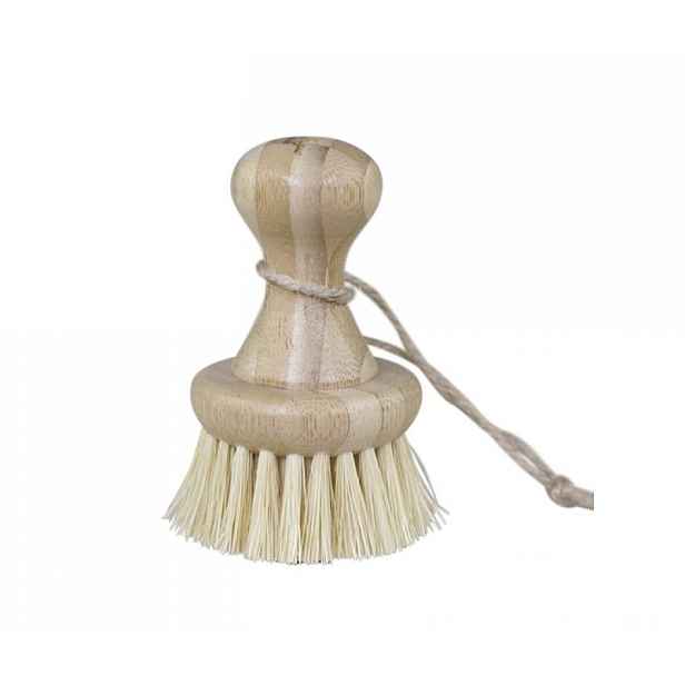 Dřevěný kartáč na mytí zeleniny Vegetable Brush - 6*9cm Chic Antique