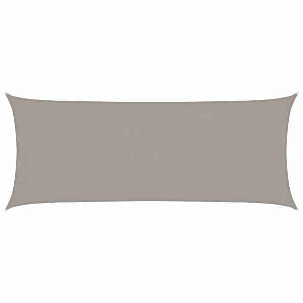 vidaXL Plachta proti slunci 160 g/m² obdélník světle šedá 2x4,5 m HDPE
