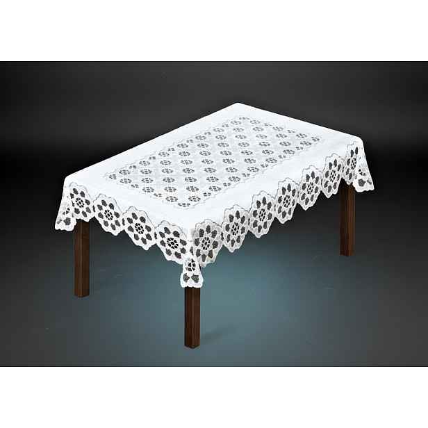 Žakárový ubrus ALBINA více rozměrů bílá MyBestHome Rozměr: 300x150 cm