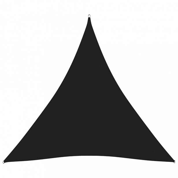 Plachta proti slunci oxfordská látka trojúhelník 3,6 x 3,6 x 3,6 m Černá