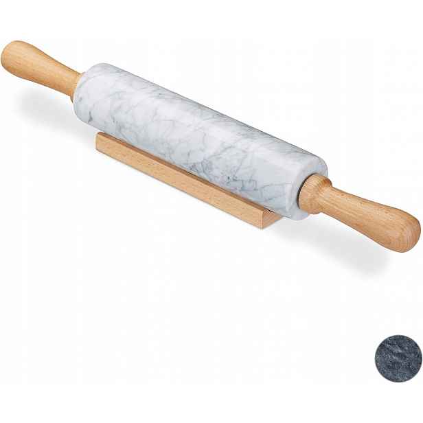 Dřevěný váleček na vaření a pečení, s roštem, 48 cm