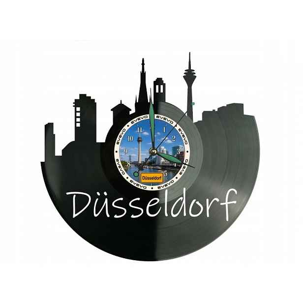 Düsseldorf Město Německo Nápad na Dárek Nástěnná Dekorace z vinylové desky