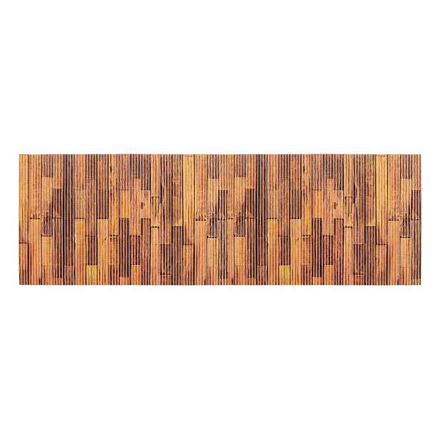 Hnědá plastová koupelnová předložka 65x200 cm Lambris – Wenko