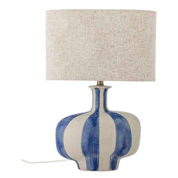 Keramická stolní lampa s textilním stínidlem (výška 46 cm) Alida – Bloomingville