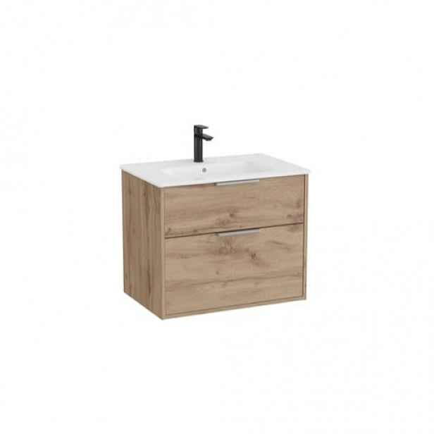 Roca Optica koupelnová skříňka s umyvadlem 59x58x45,5 cm dub OPT602ZO