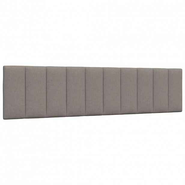 vidaXL Polštář na čelo postele Hanko taupe 200 cm textil