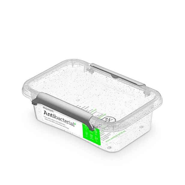 antibakter.box 0,35 l 15x9,5x4,5cm,transp.plast