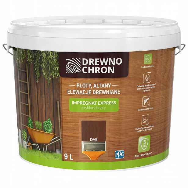 Drewnochron Impregnace Expres 9 L Dub
