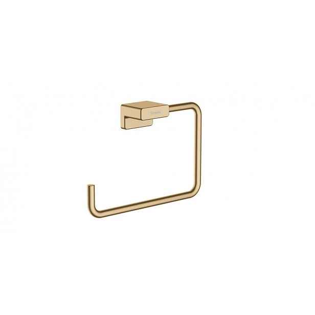 Držák ručníků Hansgrohe AddStoris kartáčovaný bronz 41754140