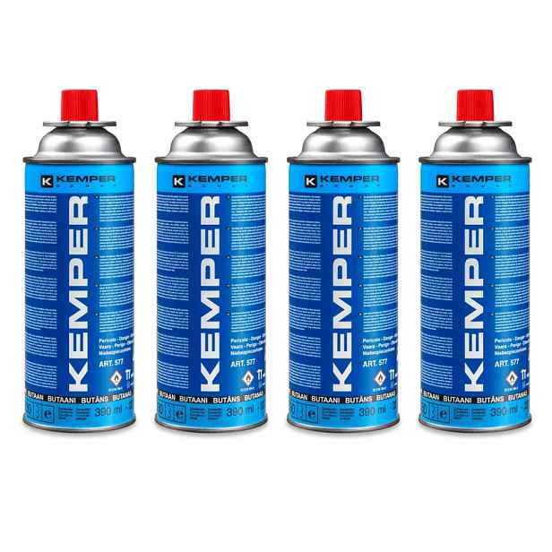 KEMPER Butanové plynové kartuše 390ml, 227g, 4ks, 13560