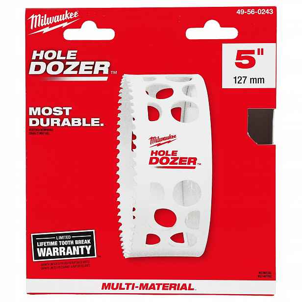 Korunkový Vrták na dřevo kovová 127 mm Milwaukee bimetalová Hole Dozer