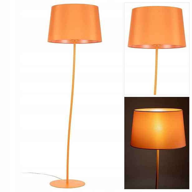 Oranžová podlahová lampa Nicola moderní do obývacího pokoje Tk Lighting