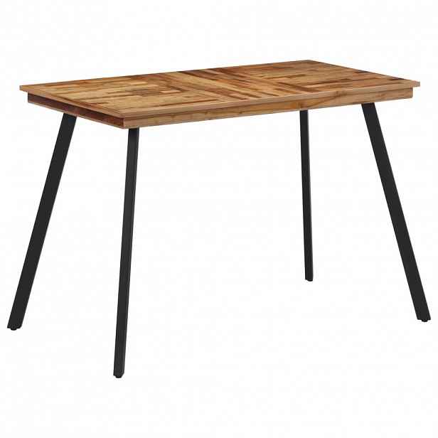 vidaXL Jídelní stůl 120 x 62 x 76 cm masivní teakové dřevo