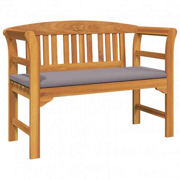 vidaXL Růžová lavice 114 x 46 x 82,5 cm Masivní akátové dřevo