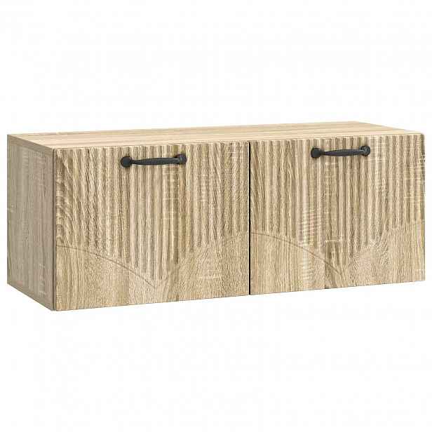 vidaXL Nástěnná TV skříň Dub sonoma 78,5 x 31 x 30 cm Kompozitní dřevo