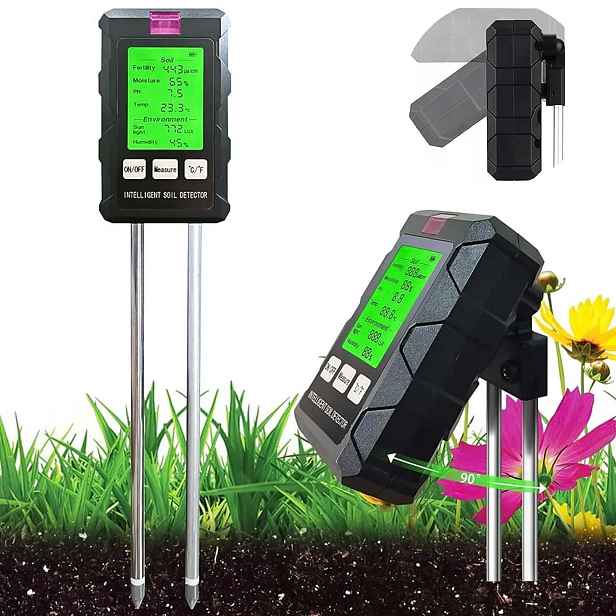 Kyselinoměr Půdy Tester Zeminy Ph Měřič Teploty Vlhkost 6V1