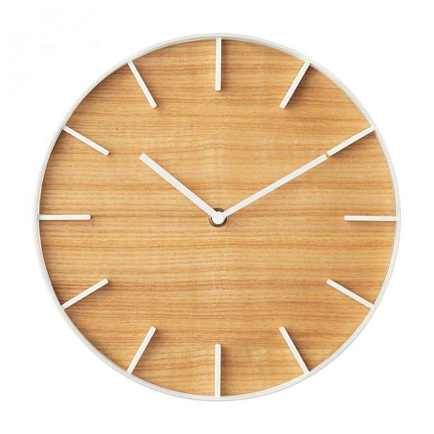 Nástěnné hodiny YAMAZAKI RIn Claro, ⌀ 27 cm