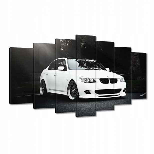 Obrazy 140x80 Bílé Bmw Šedé Auto