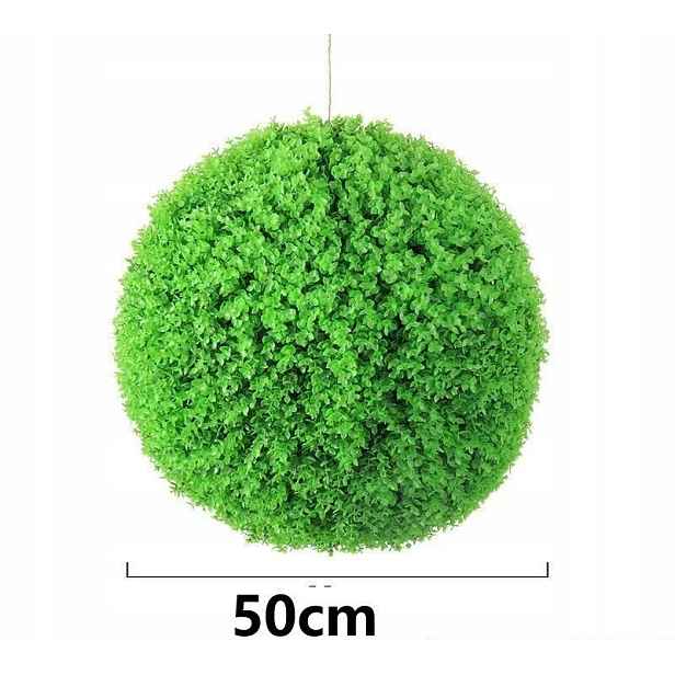 Obří Umělá Eukalyptová Koule 50 cm Zelená Dekorace Květináč Terasa