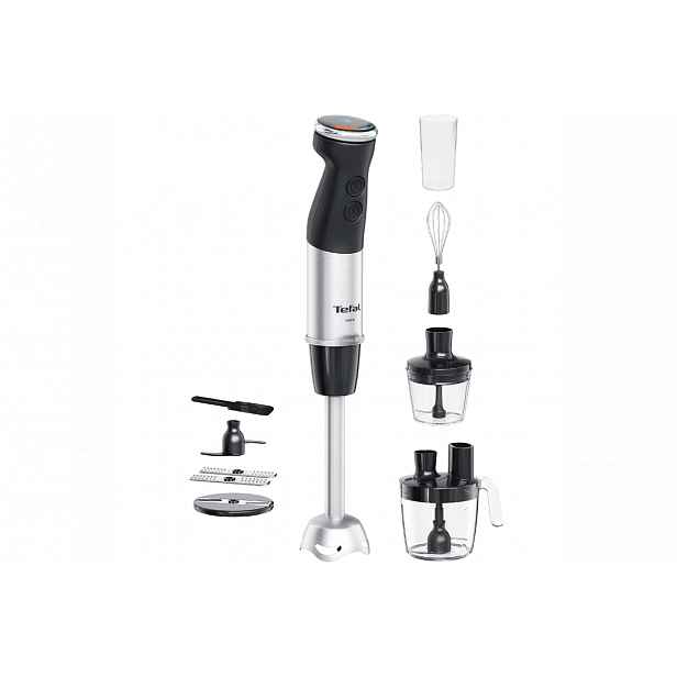 Tyčový mixér Tefal Quickchef+ HB67G830 Nerezový/Černý