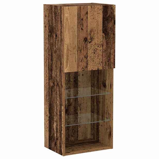 vidaXL Sestava TV skříněk 40,5 x 30 x 102 cm Staré dřevo