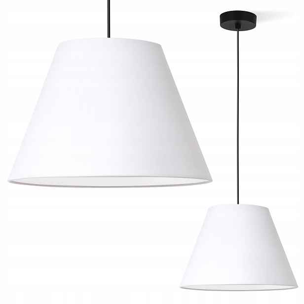 Závěsná Stropní Lampa Lustr Stínidlo Bílý Kužel Do Obývacího Pokoje Kuchyně
