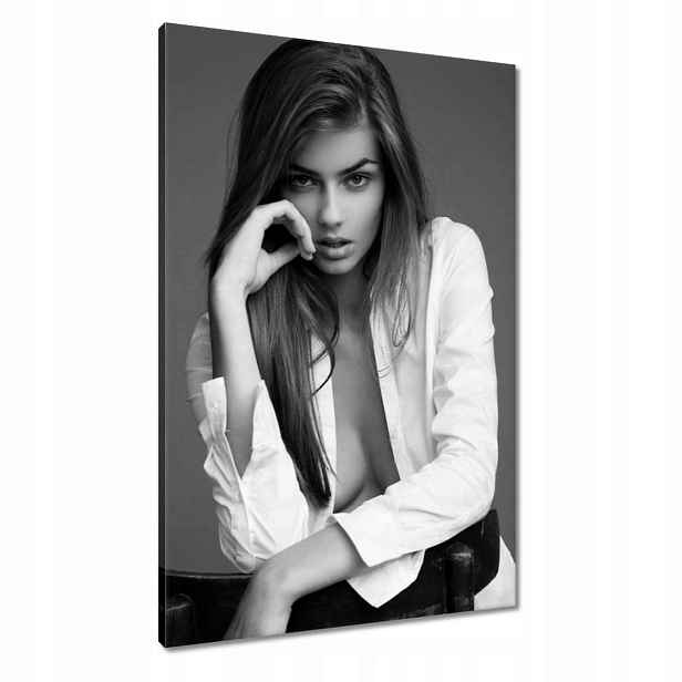 Obrazy 60x90 Černobílý portrét Foto