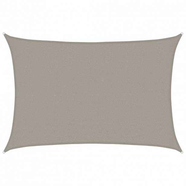 vidaXL Plachta proti slunci 160g/m² obdélník světle šedá 2,5x3,5m HDPE