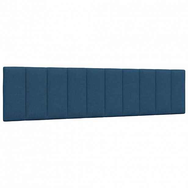 vidaXL Polštář na čelo postele Hanko modrý 200 cm textil