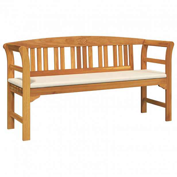 vidaXL Růžová lavice 157 x 46 x 82,5 cm Masivní akátové dřevo