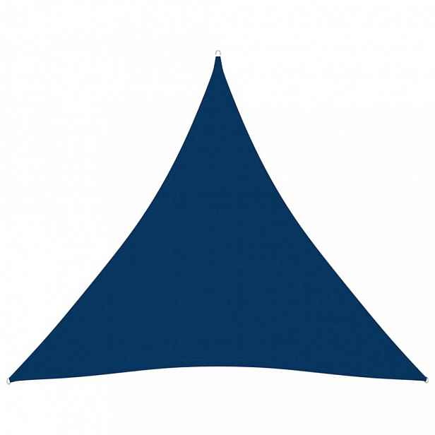 Stínící plachta trojúhelníková 4x4x4 m oxfordská látka Dekorhome Modrá