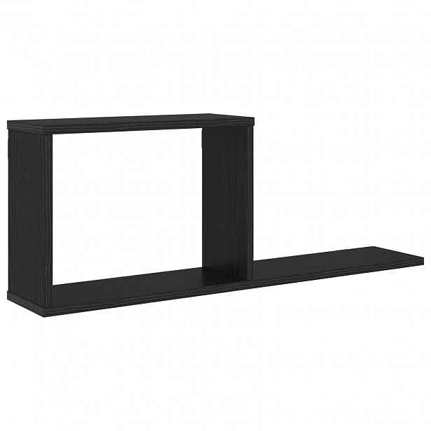vidaXL Plovoucí police Černý dub 80 x 15 x 30 cm Kompozitní dřevo