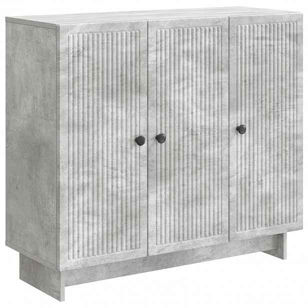 vidaXL Servírovací skříň Betonově šedá 89 x 34,5 x 80 cm