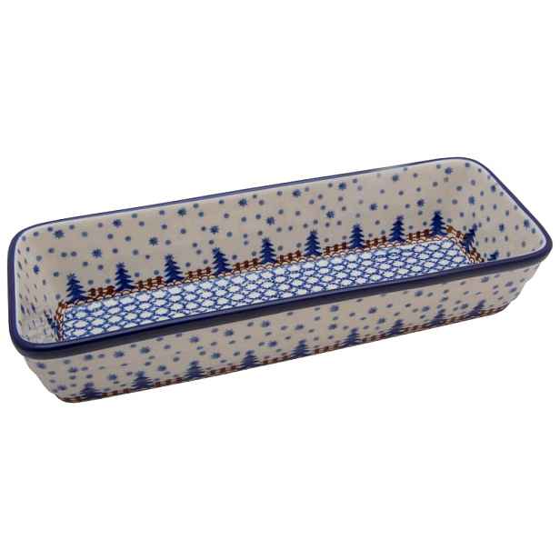 Zapékací mísa 31 cm Umělecká keramika Bolesławiec 0339 Vánoční Stromky
