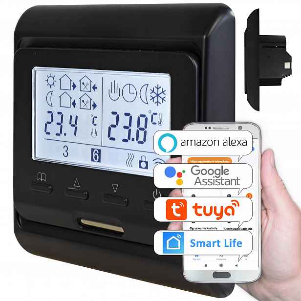 Pokojový termostat WiFi Regulátor teploty vzduchu Smart Home Tuya