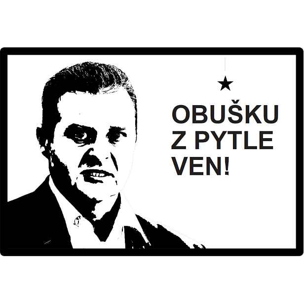 Předložka Obušku z pytle ven 40x60 cm, 40x60, černobílá, GDmats