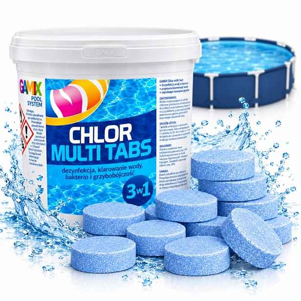 Tablety 200G Multi Chlor 3V1 3KG 15X200G Péče O Vodu Do Bazénu Avenli