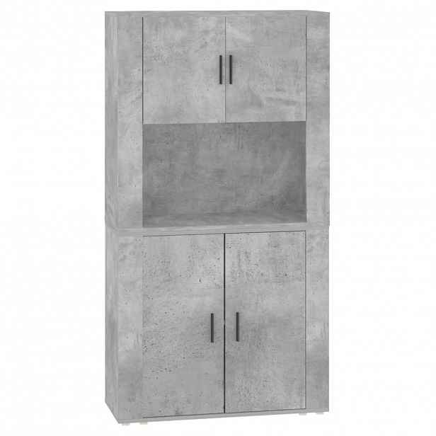 vidaXL Skříň highboard betonově šedá kompozitní dřevo