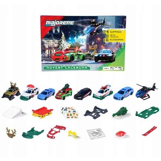 Majorette Adventní kalendář Street Cars s 24 překvapeními